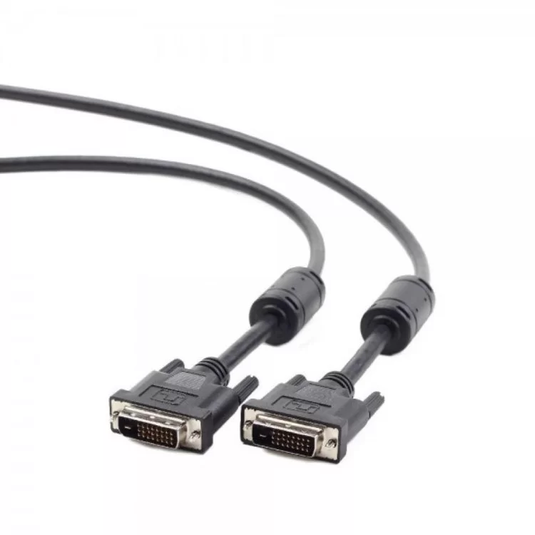 Кабель мультимедийный DVI to DVI 24+1pin, 3.0m Cablexpert (CC-DVI2-BK-10) цена 430грн - фотография 2