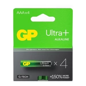 Батарейка Gp AAA LR03 Ultra Plus Alcaline * 4 (24AUP21-SB4 / 4891199203985)