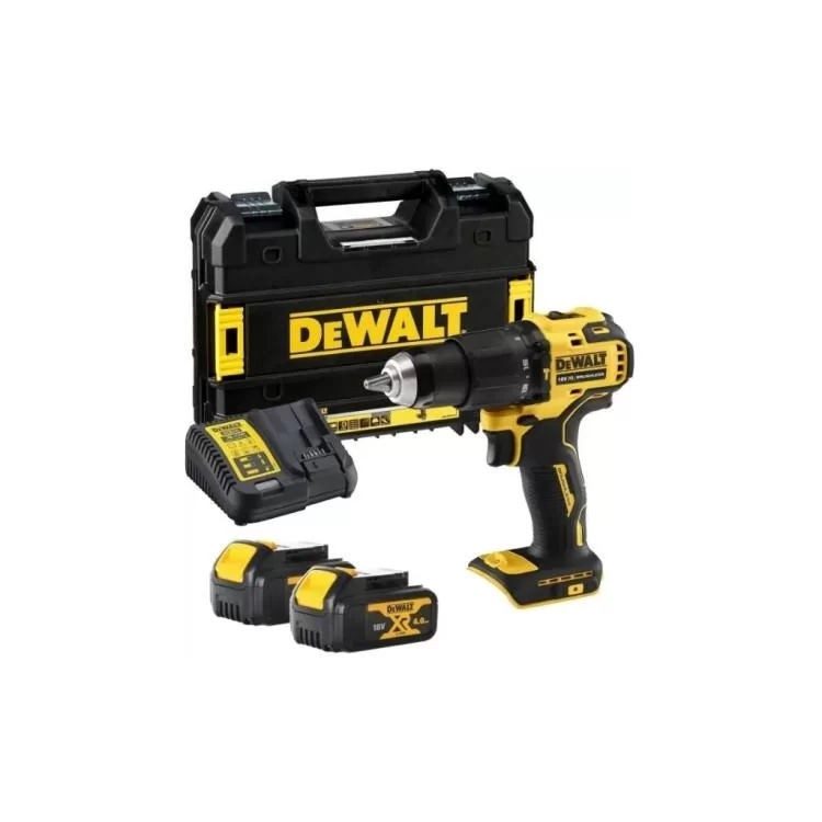 Шуруповерт DeWALT 18В XR Li-Ion, 4Ah, 65 Нм, 450-1650 об/мин, вес 1.2 кг, TSTAK (DCD709M2T) - фотографія 2