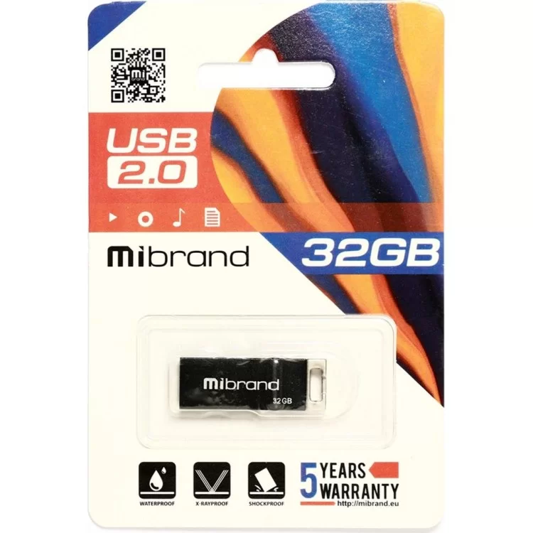 USB флеш накопитель Mibrand 32GB Сhameleon Black USB 2.0 (MI2.0/CH32U6B) цена 302грн - фотография 2