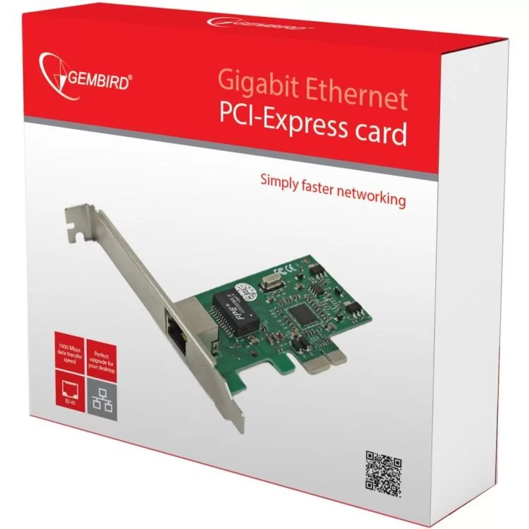 Сетевая карта 1000 Base-TX PCI-E Realtek Gembird (NIC-GX1) цена 558грн - фотография 2