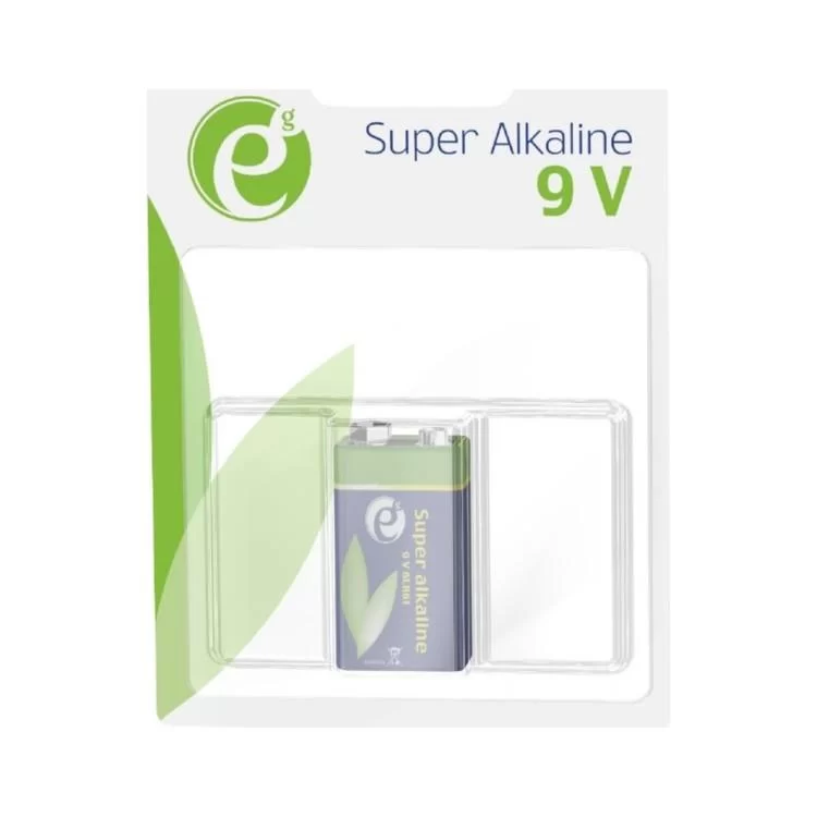 Батарейка EnerGenie Крона 6LR61 9V лужна 1шт (EG-BA-6LR61-01) - фотографія 2