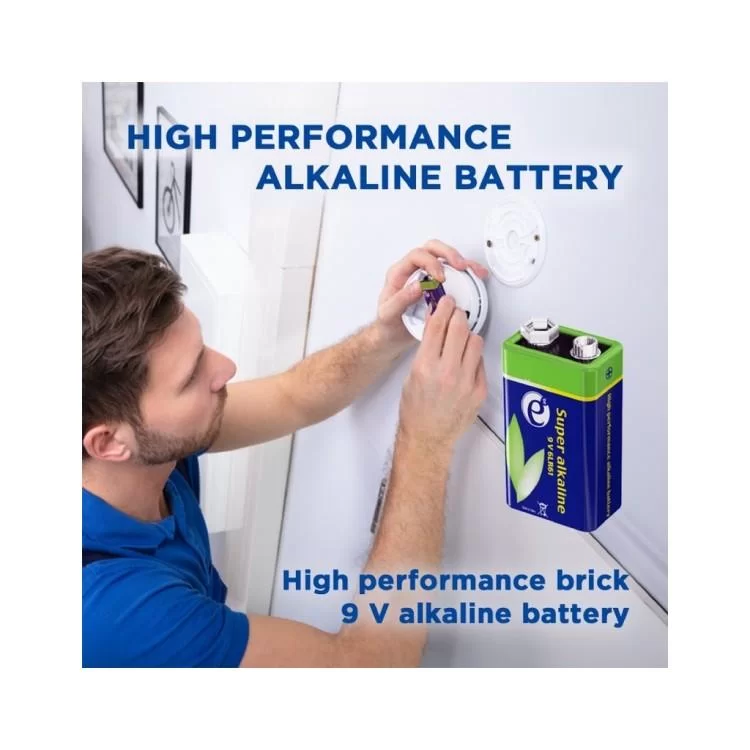 в продажу Батарейка EnerGenie Крона 6LR61 9V лужна 1шт (EG-BA-6LR61-01) - фото 3