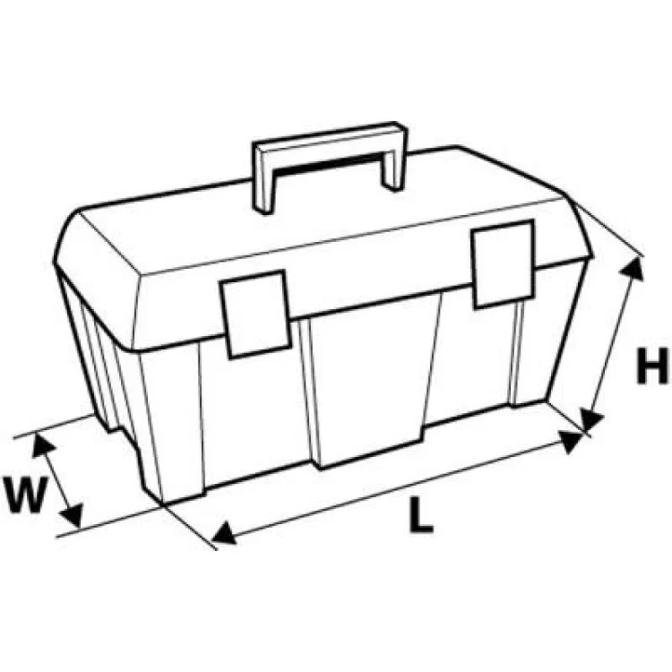 Ящик для інструментів Topex 18 '', лоток (79R125) ціна 1 064грн - фотографія 2