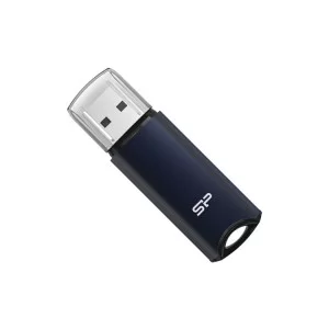 USB флеш накопичувач Silicon Power 64GB Marvel M02 Aluminum Blue USB 3.2 (SP064GBUF3M02V1B)