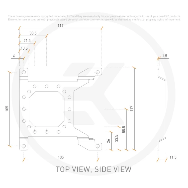 Крепление для СЖО Ekwb EK-Loop Uni Pump Reservoir Bracket - 120mm (3831109824689) инструкция - картинка 6