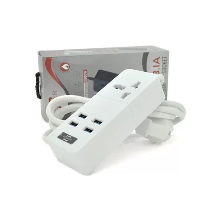 Мережевий фільтр живлення Voltronic TВ-Т06, 1роз, 4*USB White (ТВ-Т06-White) ціна 515грн - фотографія 2