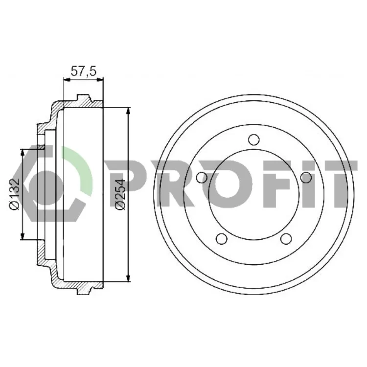 Гальмівний барабан Profit 5020-0029