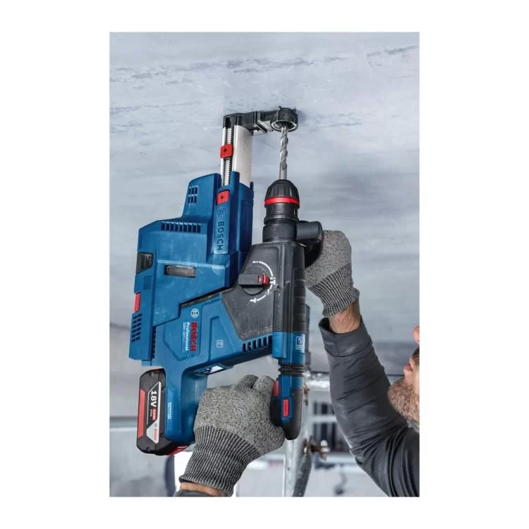 Перфоратор Bosch GBH 187-LI, патрон SDS-plus 24мм, 18В, 2.4Дж, 980об/мин (без АКБ и ЗУ) (0.611.923.120) - фотография 2