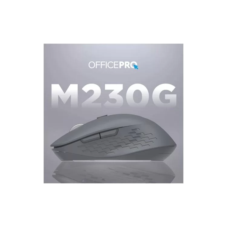 Мышка OfficePro M230G Silent Click Wireless/Bluetooth Gray (M230G) отзывы - изображение 5