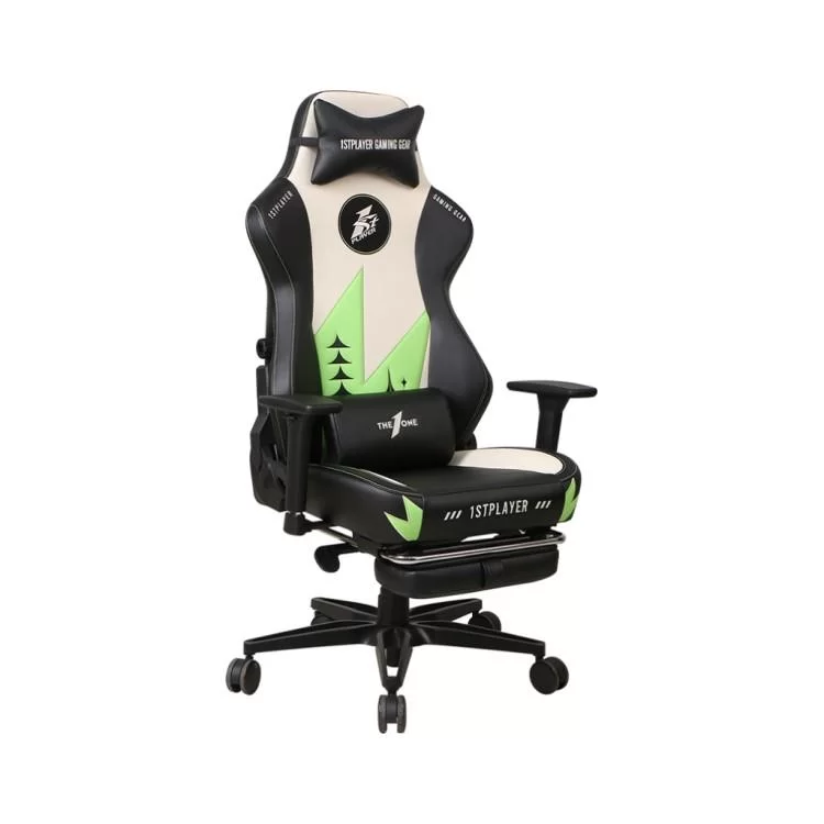 в продаже Кресло игровое 1stPlayer Duke Black-White-Green (Duke BlackWhiteGreen) - фото 3