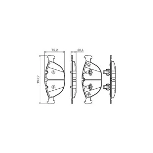 Тормозные колодки Bosch 0 986 494 217