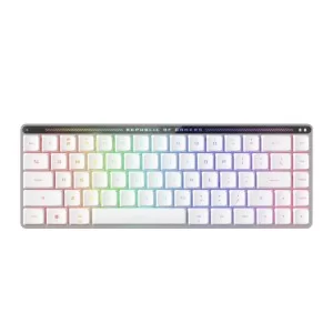 Клавіатура ASUS ROG Falchion RX Low Profile Red Wireless/Bluetooth/USB UA White (90MP03EC-BKMA10)