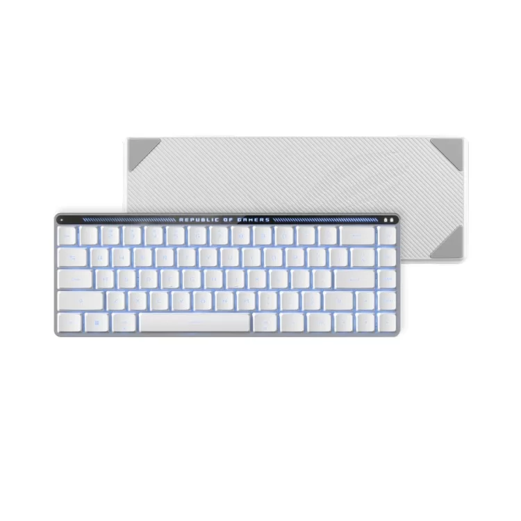 Клавіатура ASUS ROG Falchion RX Low Profile Red Wireless/Bluetooth/USB UA White (90MP03EC-BKMA10) - фото 9