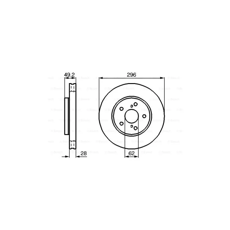 Гальмівний диск Bosch 0 986 478 968 відгуки - зображення 5