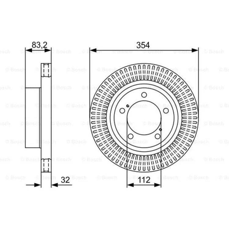 Тормозной диск Bosch 0 986 479 V50