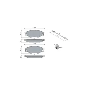 Тормозные колодки Bosch 0 986 424 455