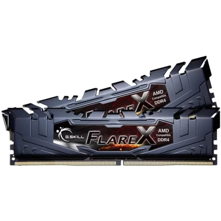 Модуль пам'яті для комп'ютера DDR4 16GB (2x8GB) 3200 MHz FlareX Black G.Skill (F4-3200C16D-16GFX) ціна 2 470грн - фотографія 2