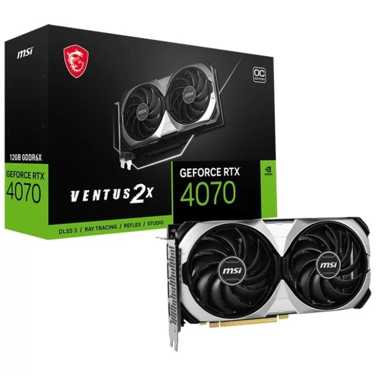 Відеокарта MSI GeForce RTX4070 12Gb VENTUS 2X E OC (RTX 4070 VENTUS 2X E1 12G OC) відгуки - зображення 5