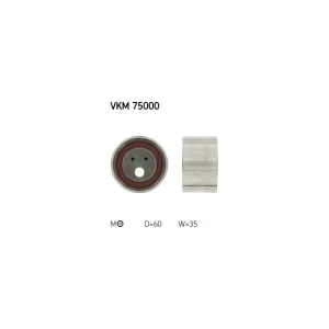 Ролик натяжителя ремня SKF VKM 75000