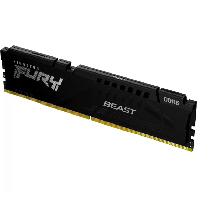 Модуль пам'яті для комп'ютера DDR5 32GB 5200 MHz Fury Beast Black Kingston Fury (ex.HyperX) (KF552C40BB-32) ціна 7 325грн - фотографія 2