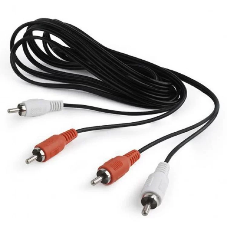 Кабель мультимедійний 2RCA to 2RCA 5.0m Cablexpert (CCA-2R2R-5M)