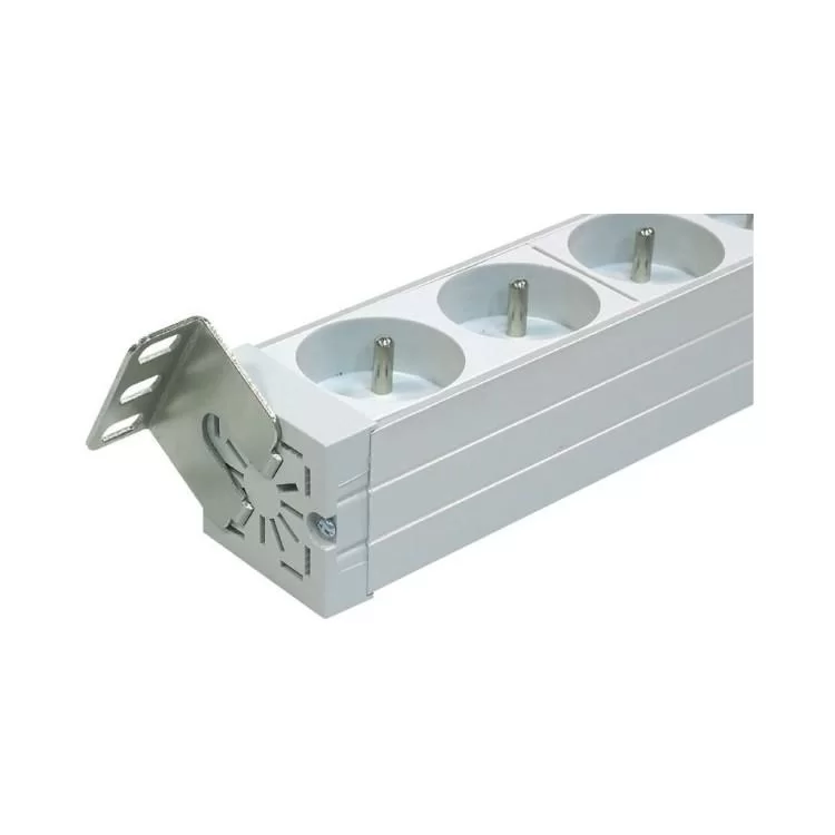 Силовий блок 19" 1U, 9хShuko, вилка С14 Zpas (W-LZ30-09-SU-000-K) - фотографія 2