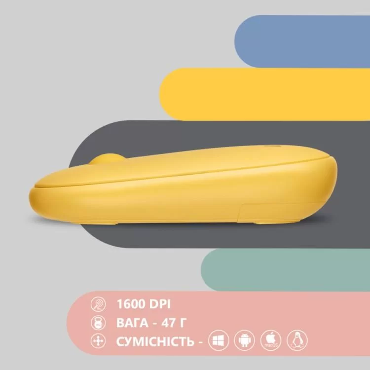 Мышка 2E MF300 Silent Wireless/Bluetooth Sunny Yellow (2E-MF300WYW) инструкция - картинка 6