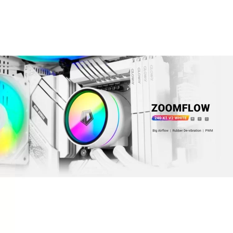 Система жидкостного охлаждения ID-Cooling ZOOMFLOW 240 XT V2 WHITE - фото 10