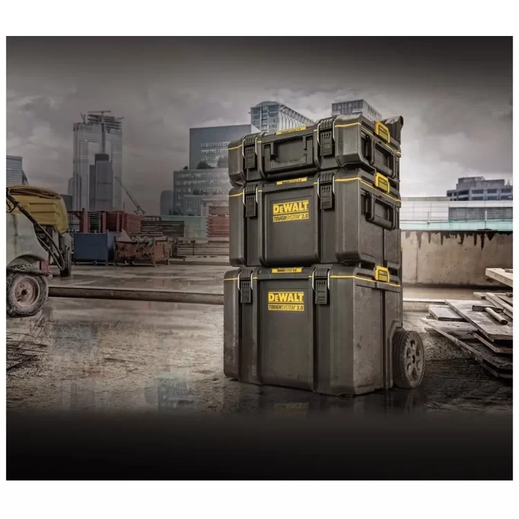 Ящик для инструментов DeWALT TOUGHSYSTEM 2.0 555х385х180 мм, с органайзером для мелких де (DWST83293-1) обзор - фото 8