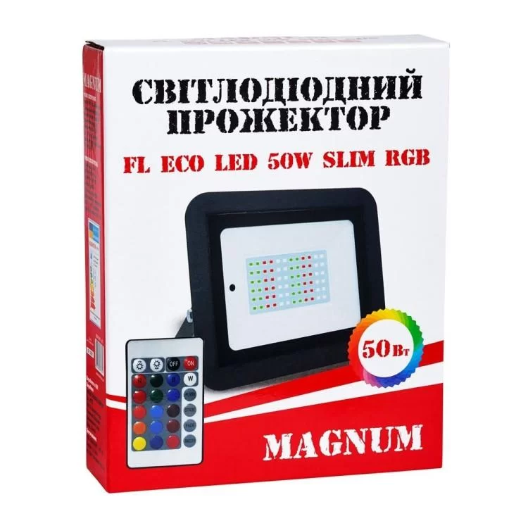 продаємо Прожектор MAGNUM FL ECO LED 50Вт slim RGB IP65 (90018141) в Україні - фото 4