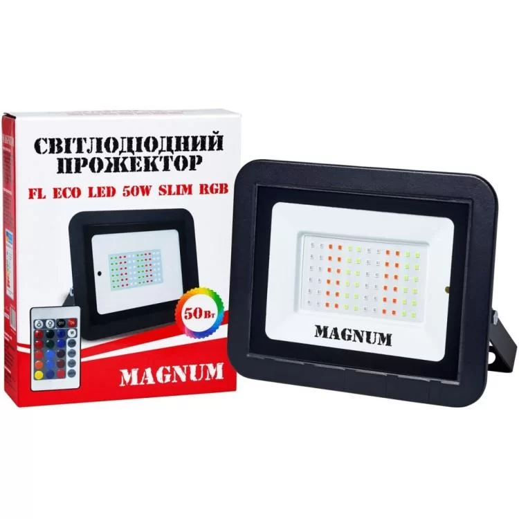 Прожектор MAGNUM FL ECO LED 50Вт slim RGB IP65 (90018141) відгуки - зображення 5