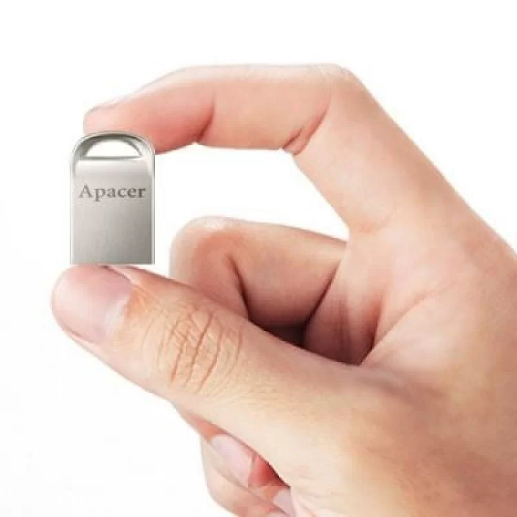 в продажу USB флеш накопичувач Apacer 64GB AH115 Silver USB 2.0 (AP64GAH115S-1) - фото 3