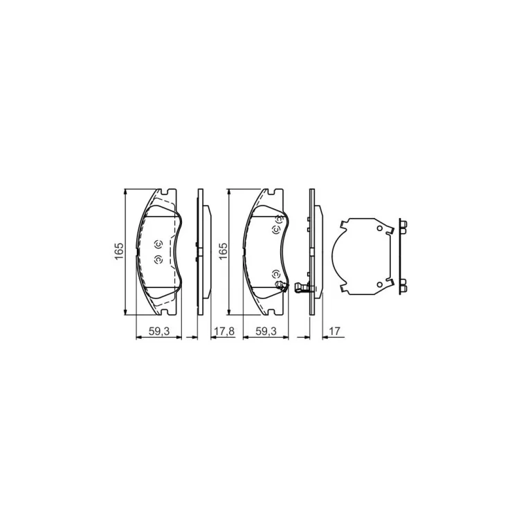 Тормозные колодки Bosch 0 986 494 577