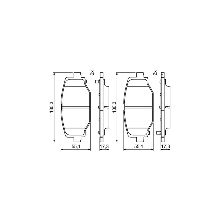 Тормозные колодки Bosch 0986494767 характеристики - фотография 7