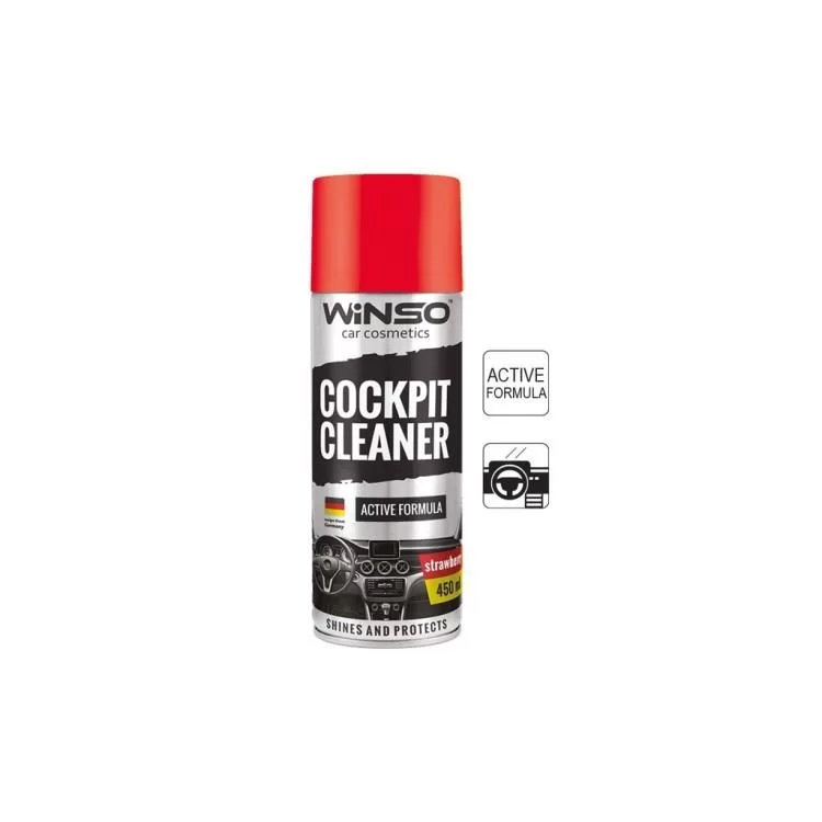 Автополіроль WINSO Cockpit Cleaner полуниця 450ml (840560)