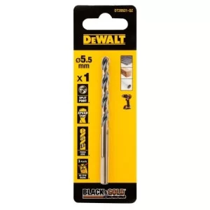 Свердло DeWALT по металу Black & Gold, HSS-G, 5.5 х 93 х 57 мм (DT20521)