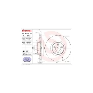 Тормозной диск Brembo 09.A773.11