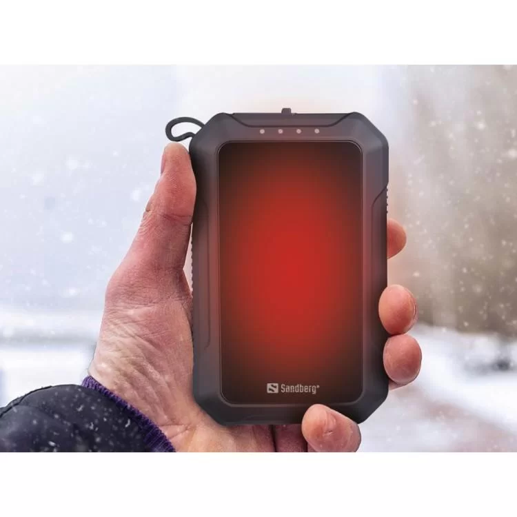 продаємо Батарея універсальна Sandberg 10000mAh, Hand Warmer, flashlight 1W, USB-C/USB-A 2A/5V (420-65) в Україні - фото 4