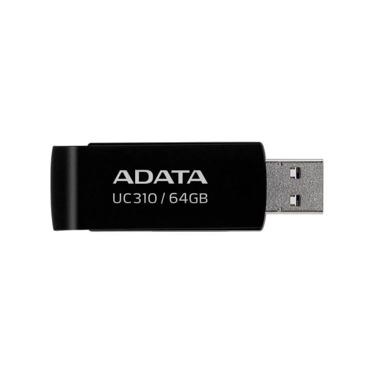 USB флеш накопичувач ADATA 64GB UC310 Black USB 3.0 (UC310-64G-RBK) ціна 421грн - фотографія 2