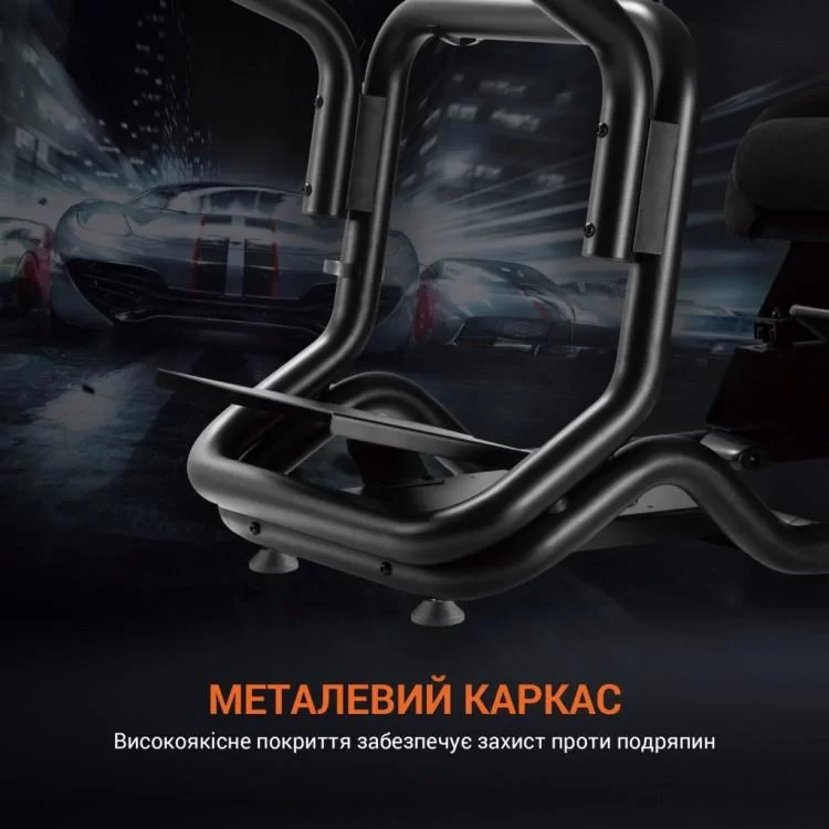 Кресло игровое OfficePro RS167 з кокпітом кріплення для керма та педалей Black (RS167) - фото 11