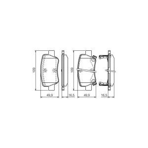 Тормозные колодки Bosch 0 986 494 403