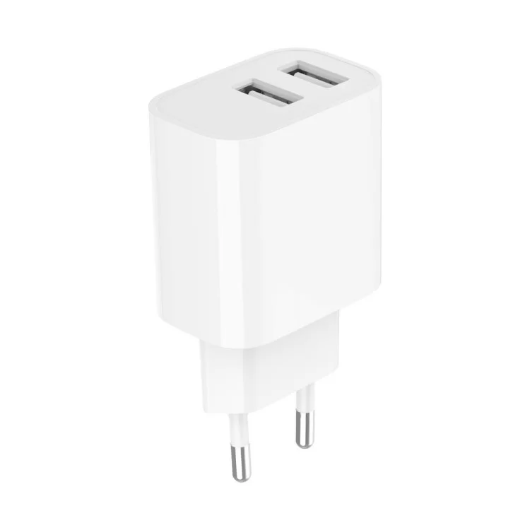 Зарядное устройство Gembird 2 USB-A 5V/2.4A (12W) white (TA-UC-2A12-01) цена 238грн - фотография 2