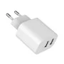 Зарядное устройство Gembird 2 USB-A 5V/2.4A (12W) white (TA-UC-2A12-01)