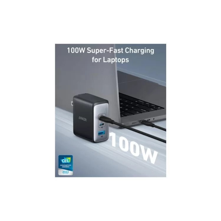 продаємо Зарядний пристрій Anker PowerPort 736 Nano II - 100W 2xUSB-C PD 1xPIQ GaN Black (A2145G11) в Україні - фото 4