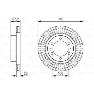 Тормозной диск Bosch 0 986 479 T80