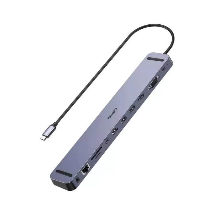 Концентратор Choetech USB-C 11-in-1 (HUB-M20-GY) ціна 5 948грн - фотографія 2