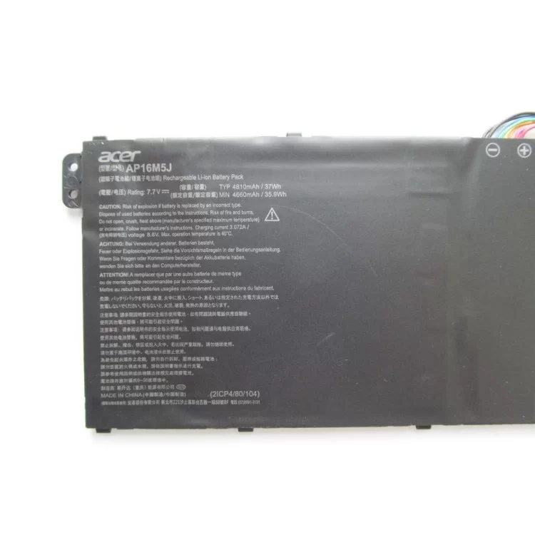 Аккумулятор для ноутбука Acer AP16M5J Aspire A315/A515, 4810mAh (37Wh), 4cell, 7.7V, Li-io (A47434) цена 5 001грн - фотография 2