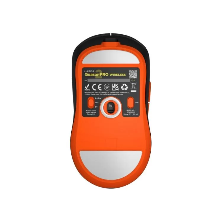 в продажу Мишка Hator Quasar 2 Pro Wireless/Bluetooth/USB Black/Orange (HTM560BO) - фото 3