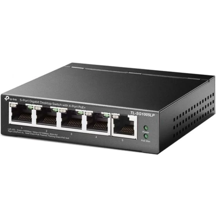 Коммутатор сетевой TP-Link TL-SG1005LP цена 2 548грн - фотография 2